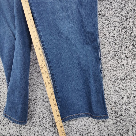 Marina Sport Women Straight Classic Minimalist Jeans 29 US 20 Blue Medium Wash - Picture 3 of 16